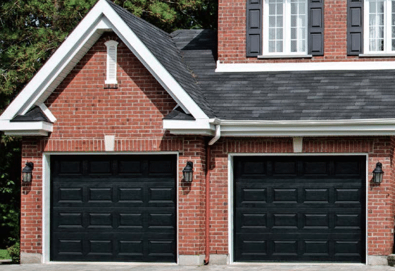 Black Garage Door