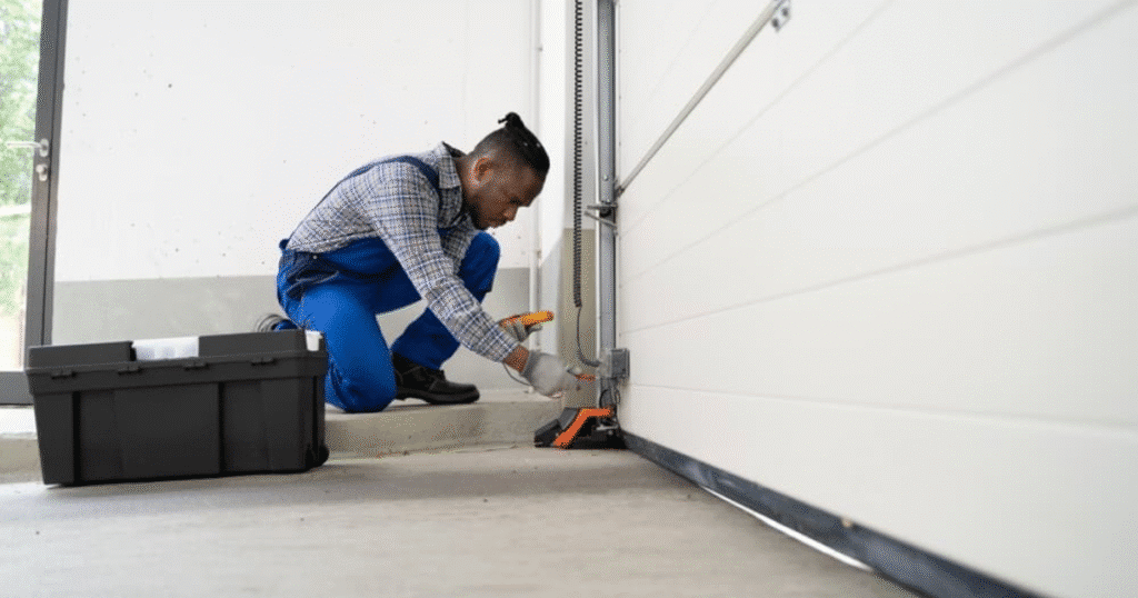 how to change garage door cable