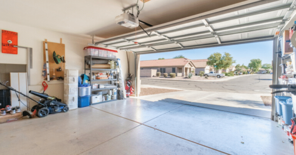 open garage door